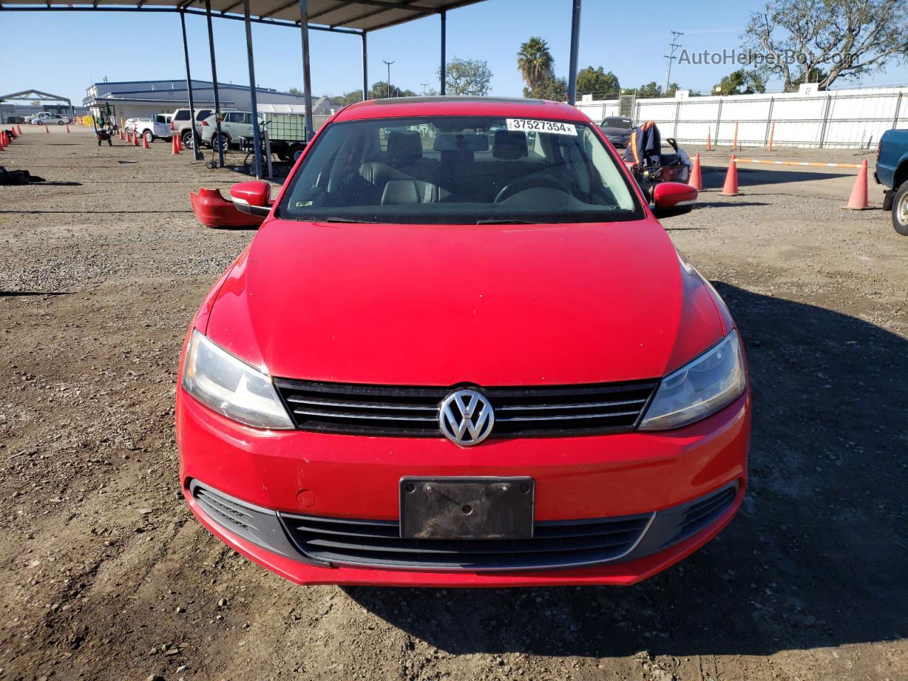 2014 Volkswagen Jetta Se Red vin: 3VWD17AJ9EM429959