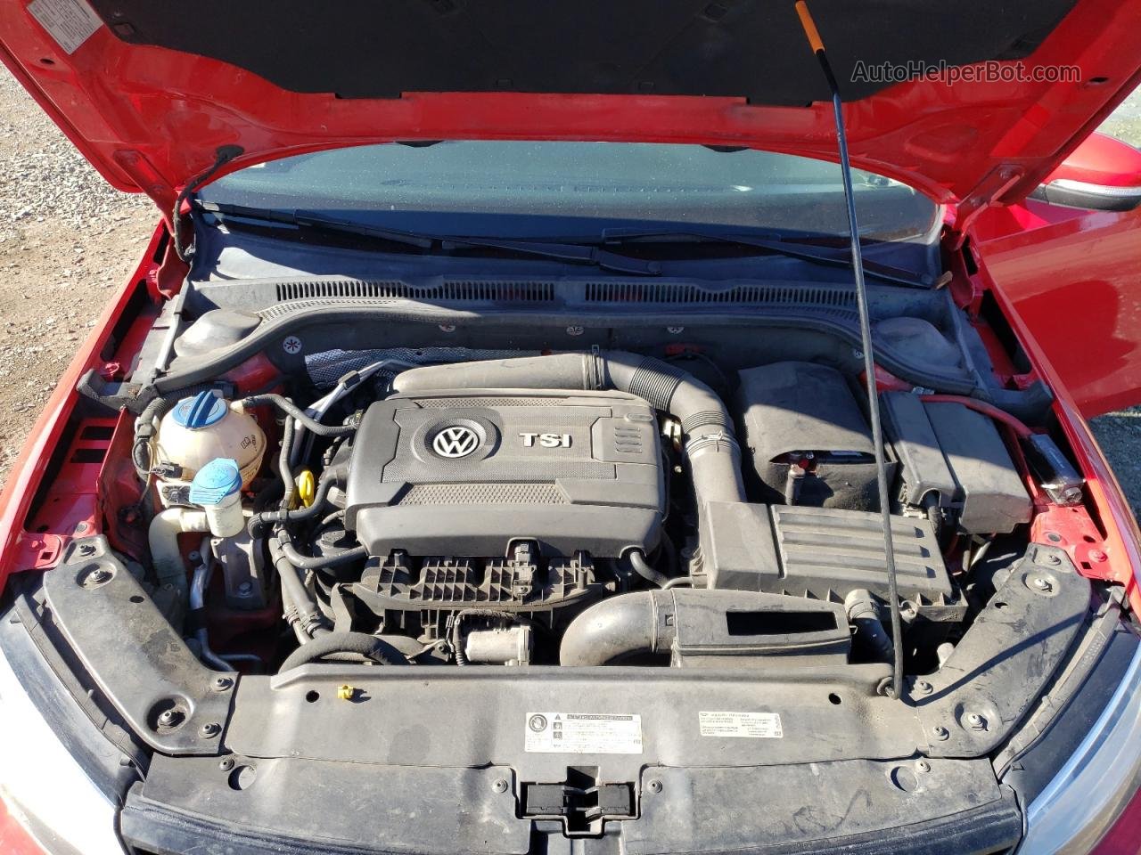 2014 Volkswagen Jetta Se Red vin: 3VWD17AJ9EM429959