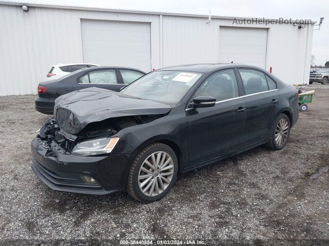 2015 Volkswagen Jetta 1.8t Se Черный vin: 3VWD17AJ9FM201932