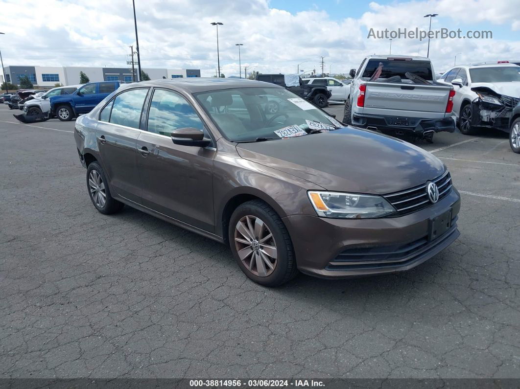 2015 Volkswagen Jetta 1.8t Se Коричневый vin: 3VWD17AJ9FM238317