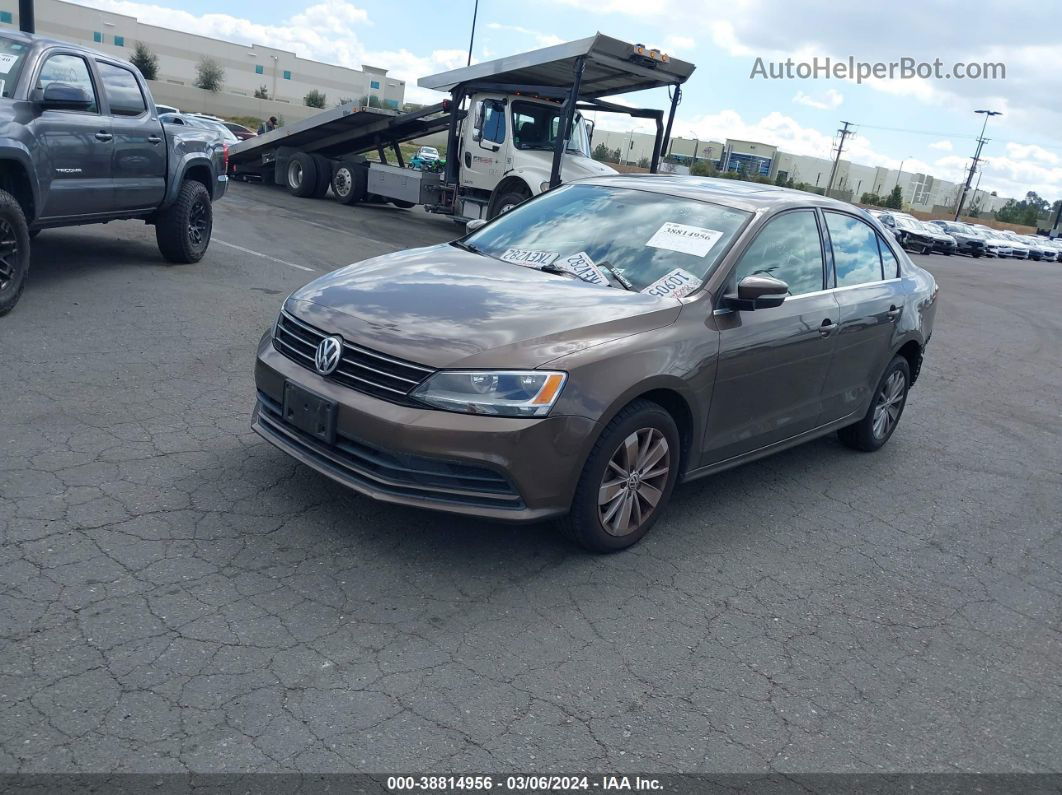 2015 Volkswagen Jetta 1.8t Se Коричневый vin: 3VWD17AJ9FM238317