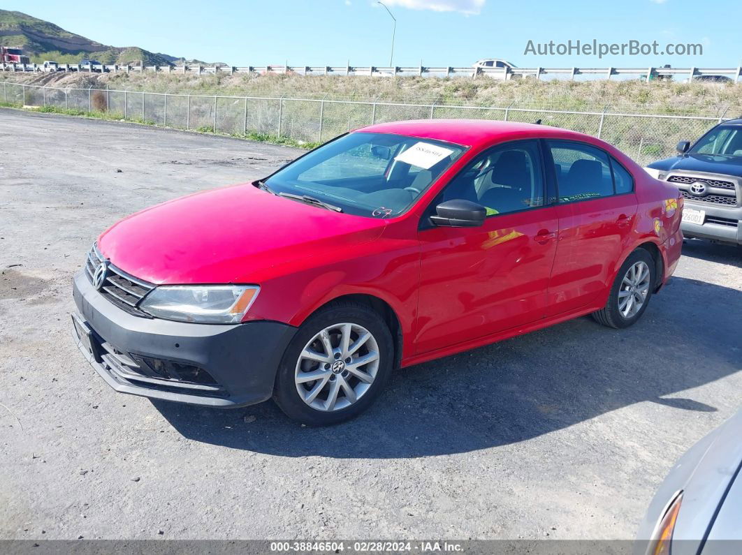 2015 Volkswagen Jetta 1.8t Se Red vin: 3VWD17AJ9FM239645