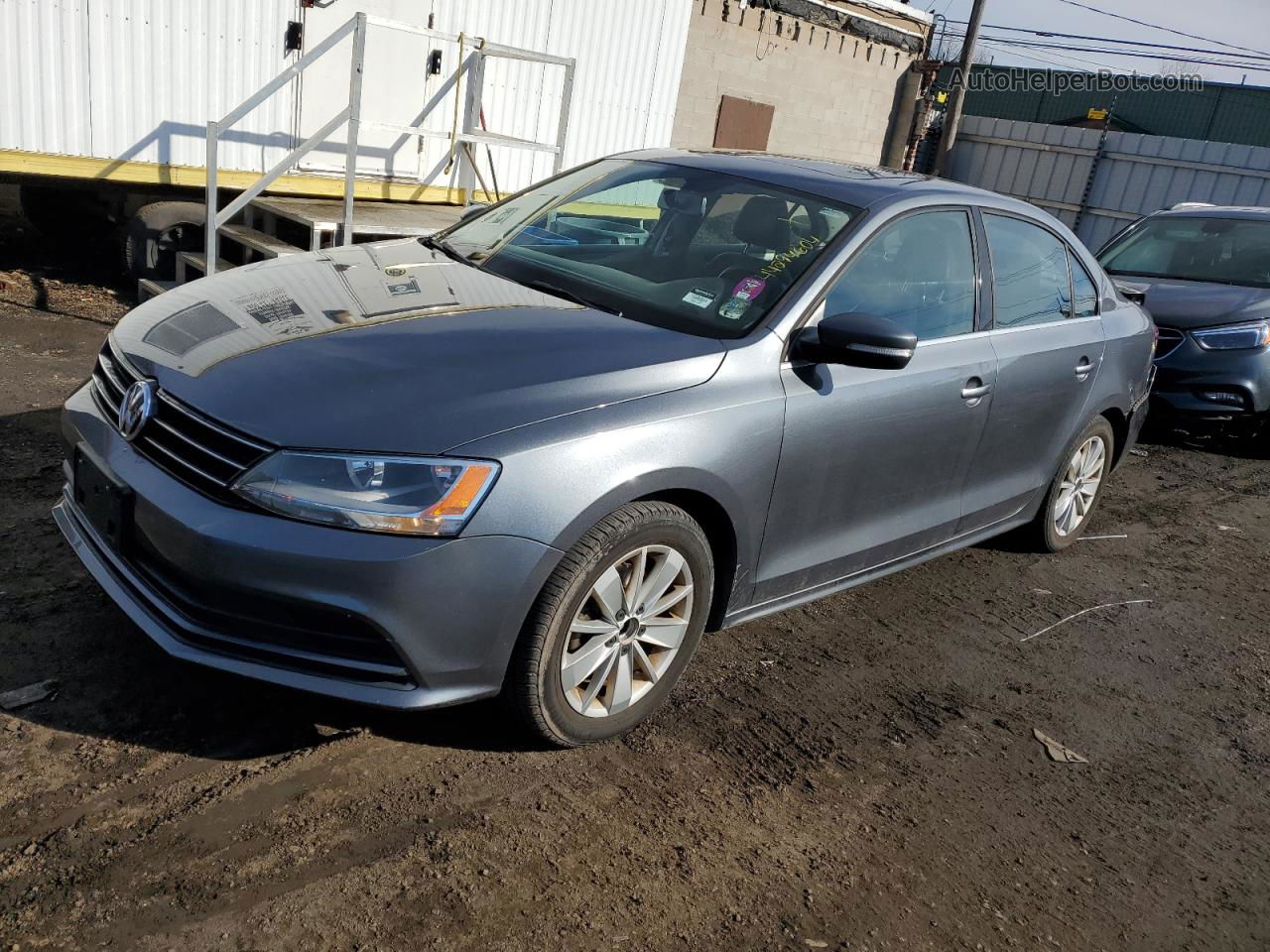 2015 Volkswagen Jetta Se Gray vin: 3VWD17AJ9FM246465