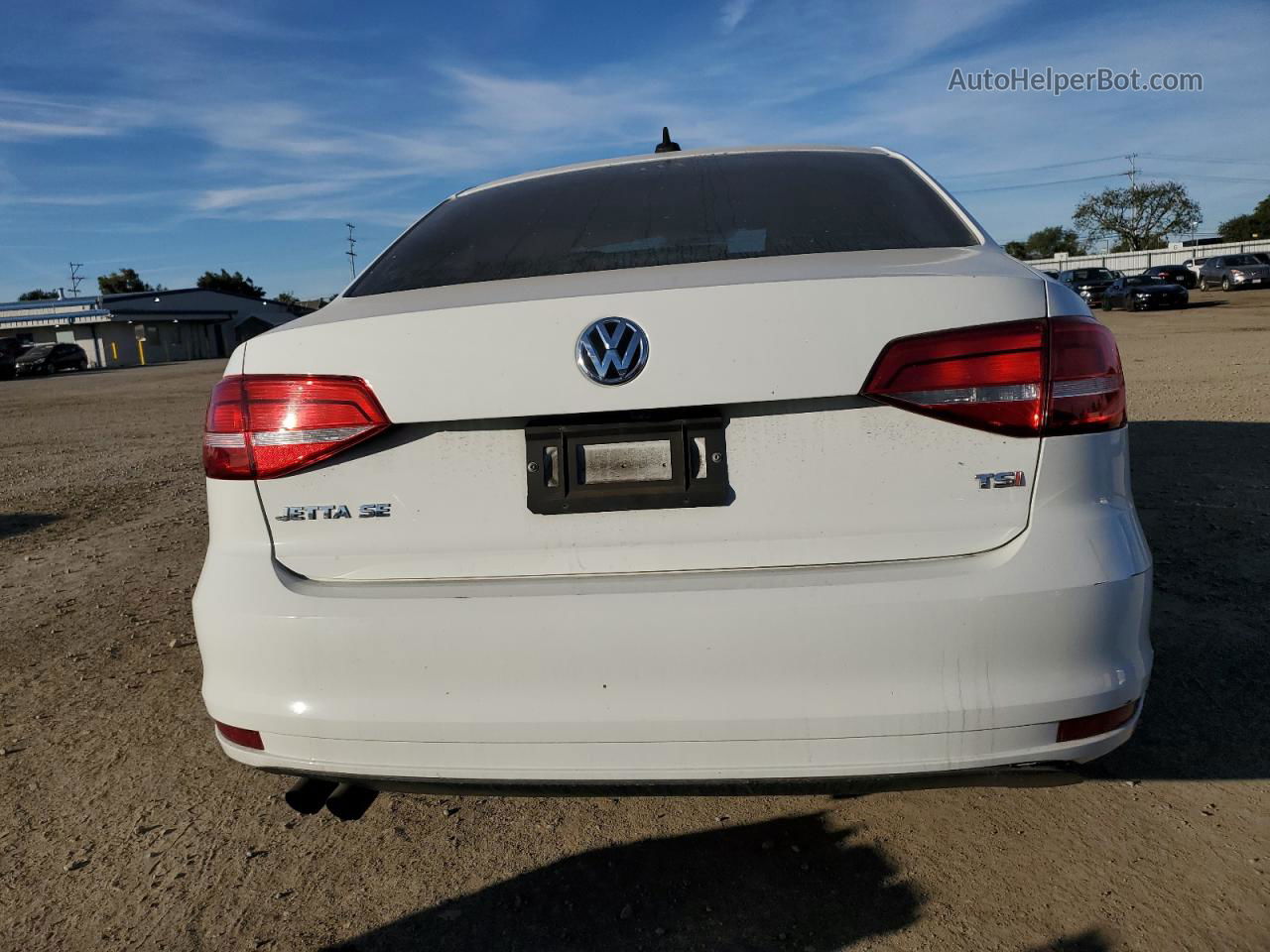 2015 Volkswagen Jetta Se White vin: 3VWD17AJ9FM249723