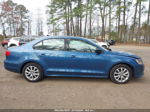 2015 Volkswagen Jetta 1.8t Se Blue vin: 3VWD17AJ9FM258597