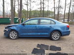 2015 Volkswagen Jetta 1.8t Se Blue vin: 3VWD17AJ9FM258597