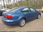 2015 Volkswagen Jetta 1.8t Se Blue vin: 3VWD17AJ9FM258597