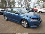 2015 Volkswagen Jetta 1.8t Se Blue vin: 3VWD17AJ9FM258597