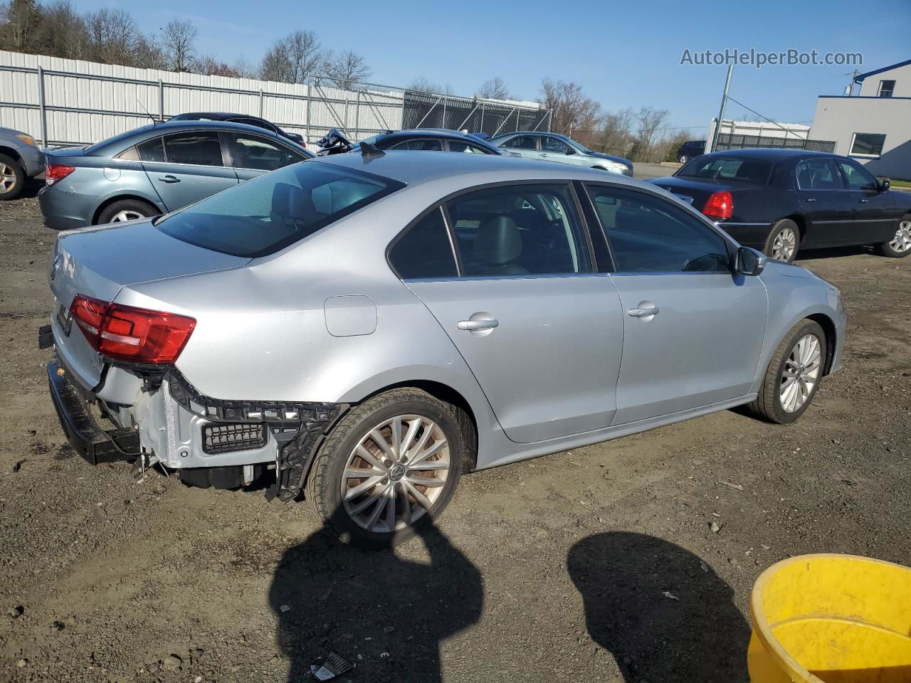 2015 Volkswagen Jetta Se Silver vin: 3VWD17AJ9FM272922