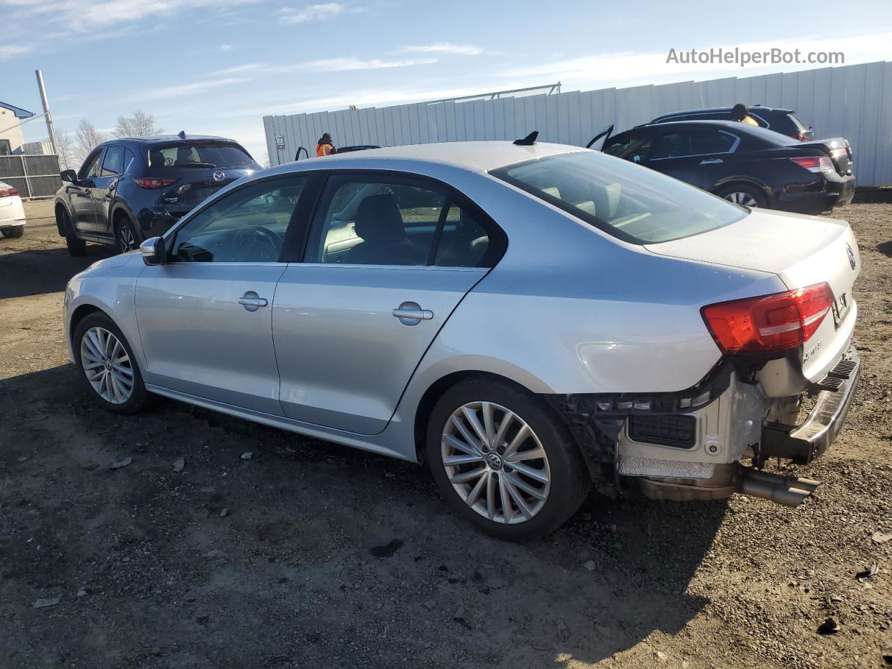 2015 Volkswagen Jetta Se Silver vin: 3VWD17AJ9FM272922