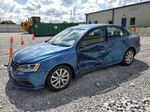 2015 Volkswagen Jetta Se Blue vin: 3VWD17AJ9FM302842