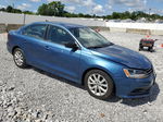 2015 Volkswagen Jetta Se Blue vin: 3VWD17AJ9FM302842