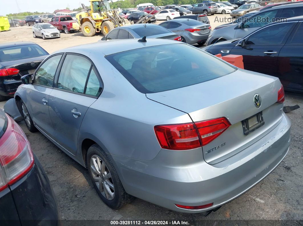 2015 Volkswagen Jetta 1.8t Se Silver vin: 3VWD17AJ9FM308141