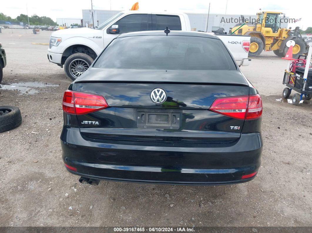 2015 Volkswagen Jetta 1.8t Sport Черный vin: 3VWD17AJ9FM422320