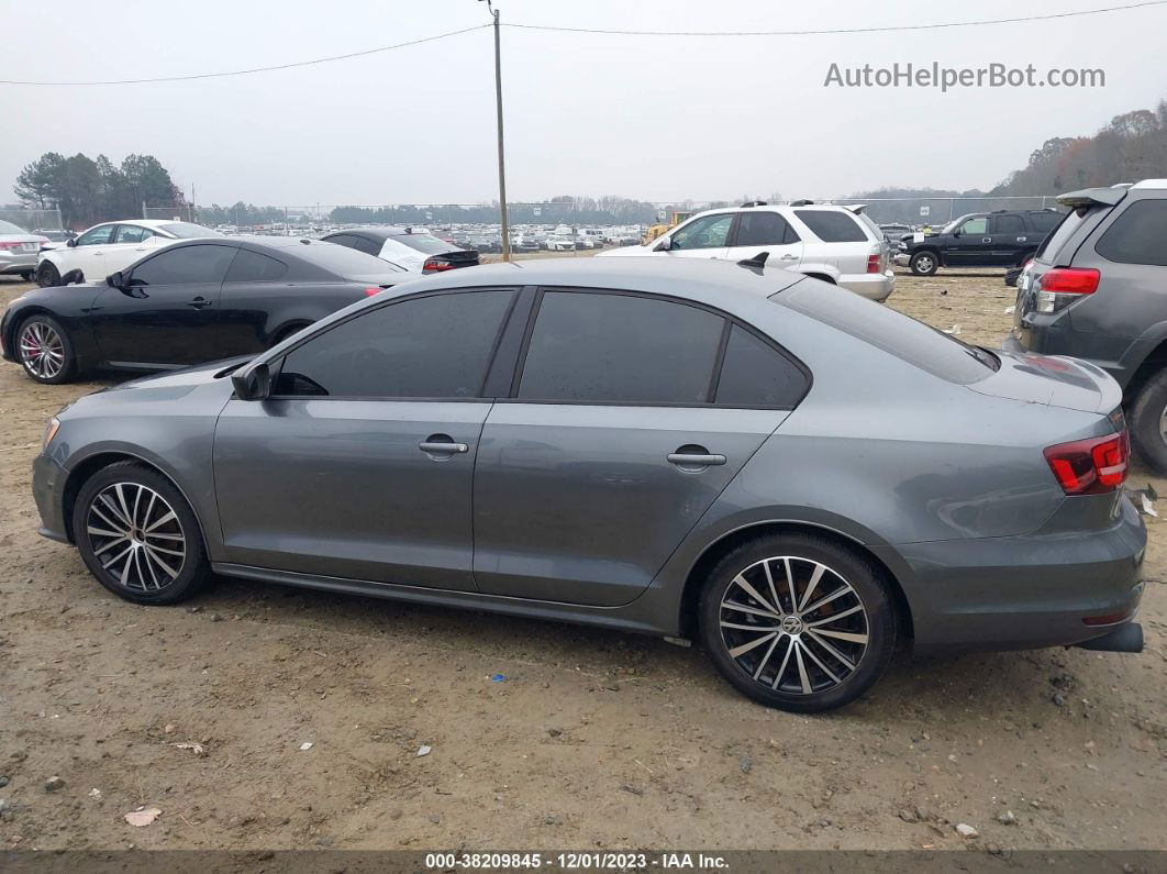 2016 Volkswagen Jetta 1.8t Sport Gray vin: 3VWD17AJ9GM327368