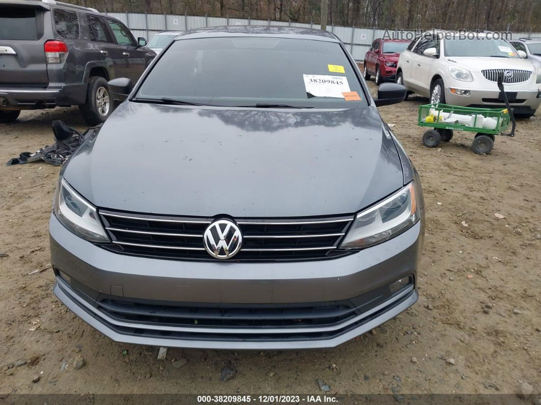 2016 Volkswagen Jetta 1.8t Sport Gray vin: 3VWD17AJ9GM327368