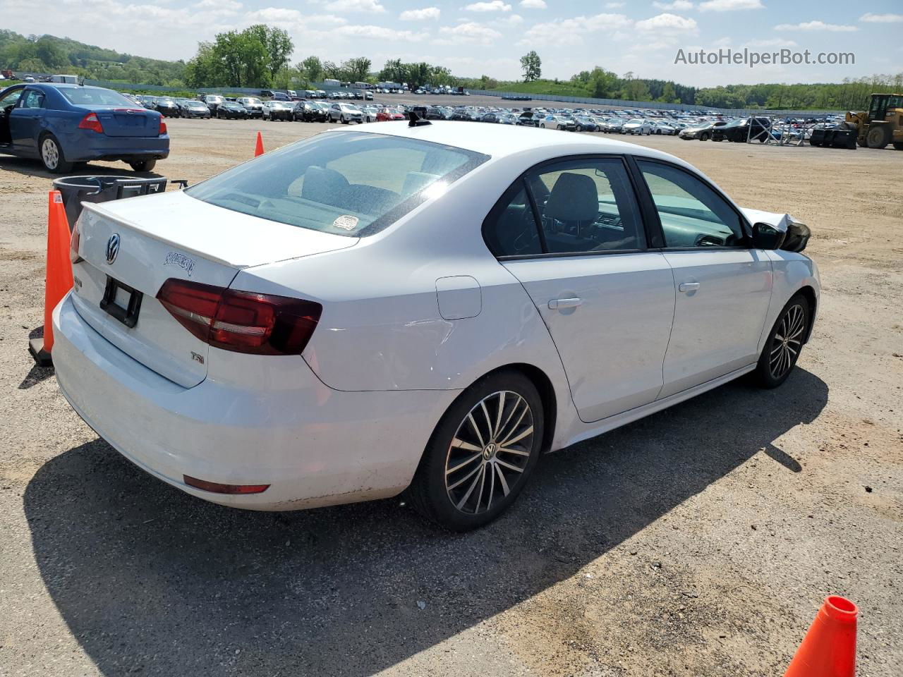 2016 Volkswagen Jetta Sport White vin: 3VWD17AJ9GM387120