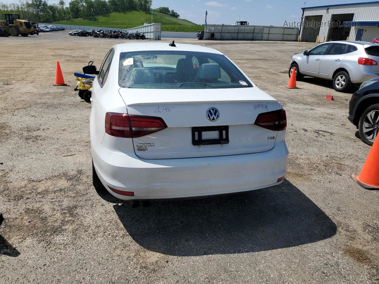 2016 Volkswagen Jetta Sport White vin: 3VWD17AJ9GM387120