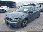 2016 Volkswagen Jetta 1.8t Sport Gray vin: 3VWD17AJ9GM398084