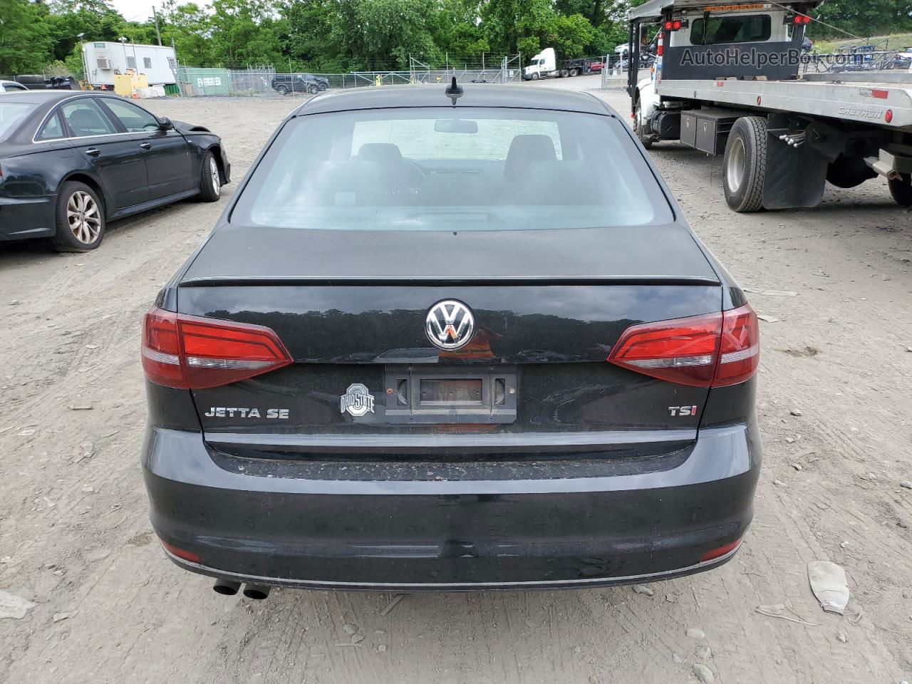 2018 Volkswagen Jetta Sport Черный vin: 3VWD17AJ9JM220585