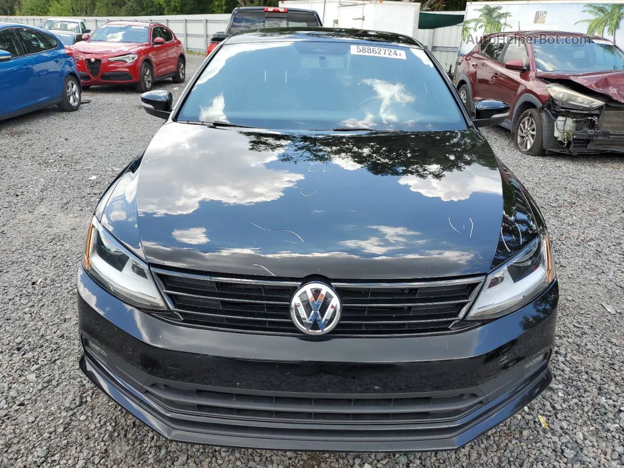 2018 Volkswagen Jetta Sport Black vin: 3VWD17AJ9JM240786