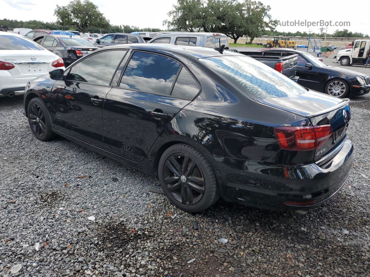 2018 Volkswagen Jetta Sport Black vin: 3VWD17AJ9JM240786