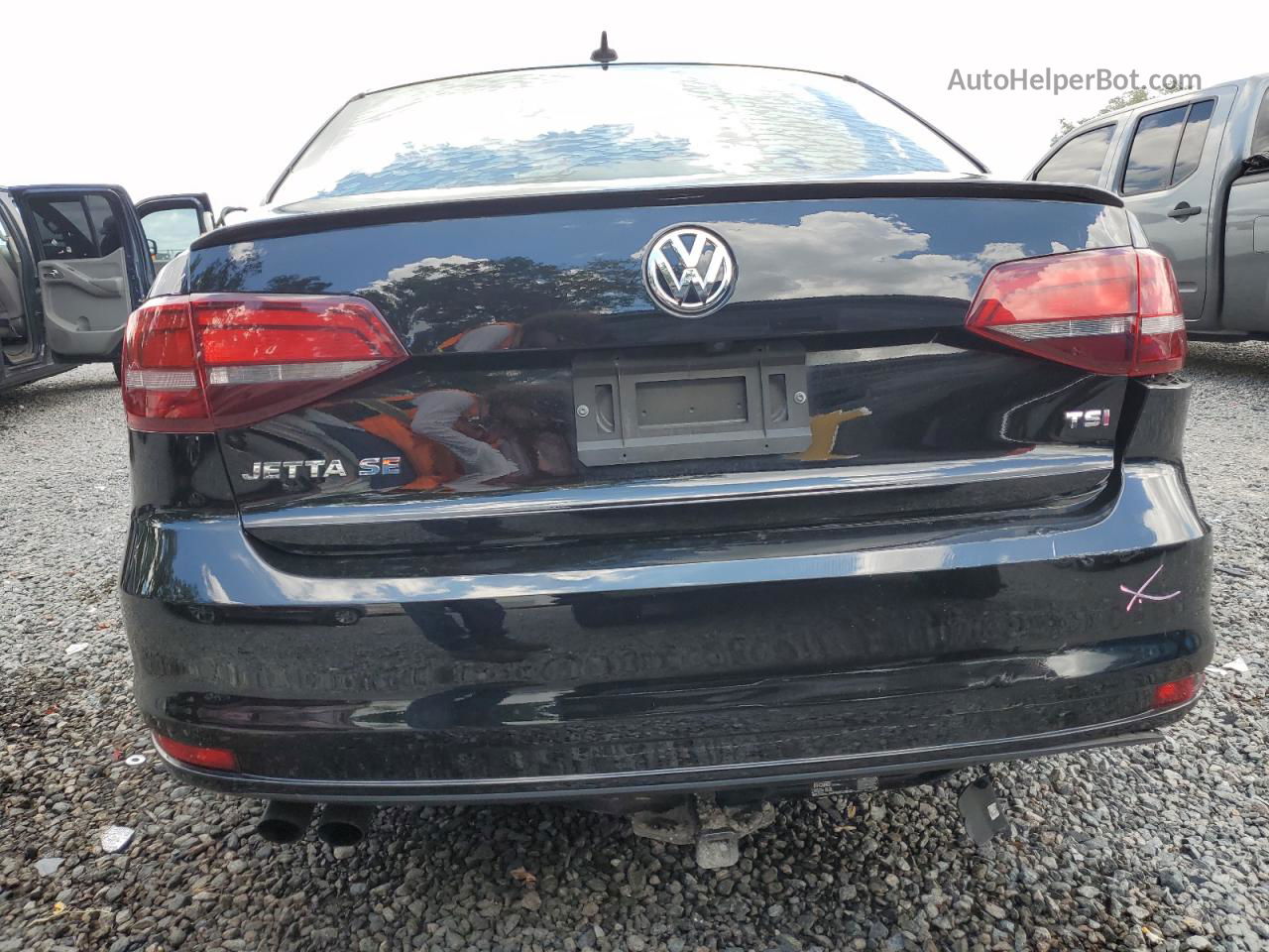 2018 Volkswagen Jetta Sport Black vin: 3VWD17AJ9JM240786