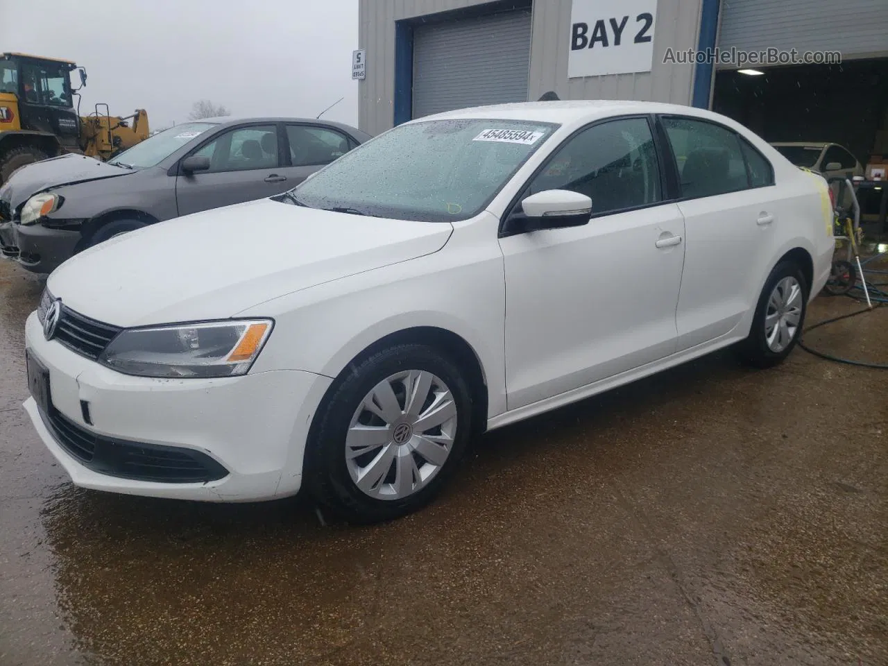 2014 Volkswagen Jetta Se White vin: 3VWD17AJXEM222948