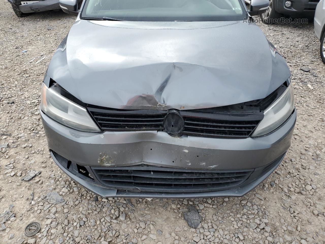 2014 Volkswagen Jetta Se Gray vin: 3VWD17AJXEM243458