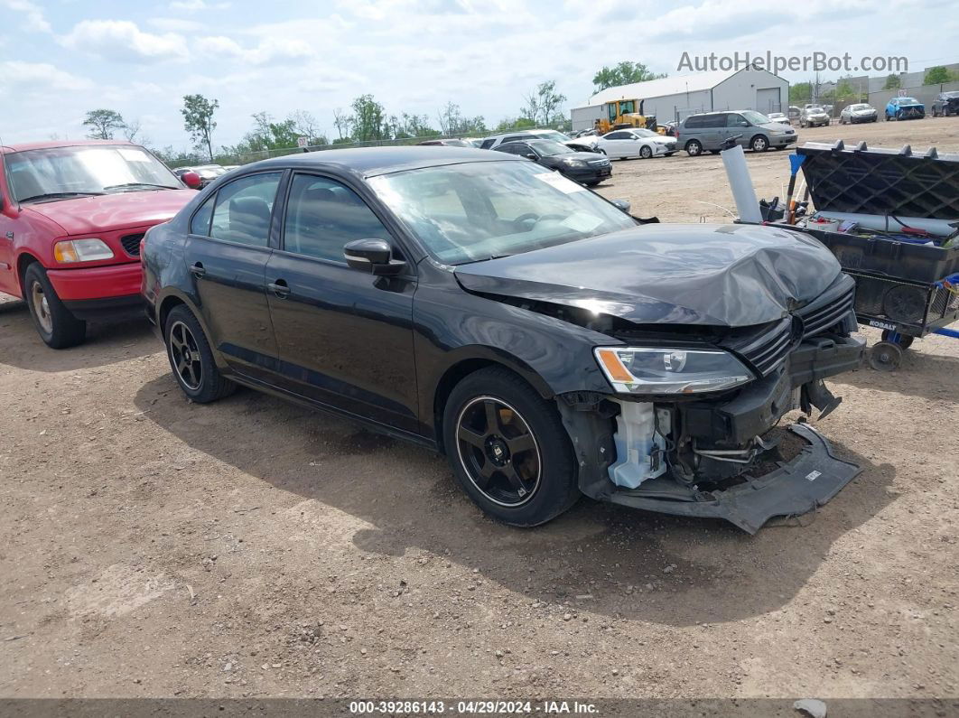 2014 Volkswagen Jetta 1.8t Se Black vin: 3VWD17AJXEM365981