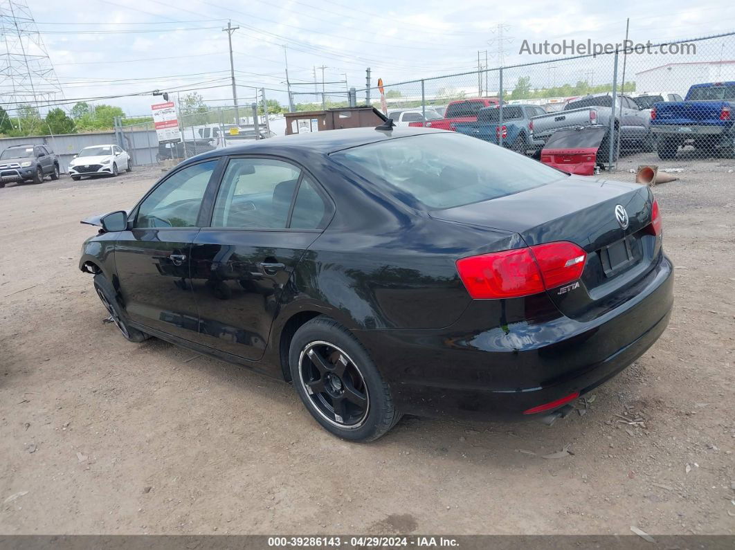 2014 Volkswagen Jetta 1.8t Se Black vin: 3VWD17AJXEM365981