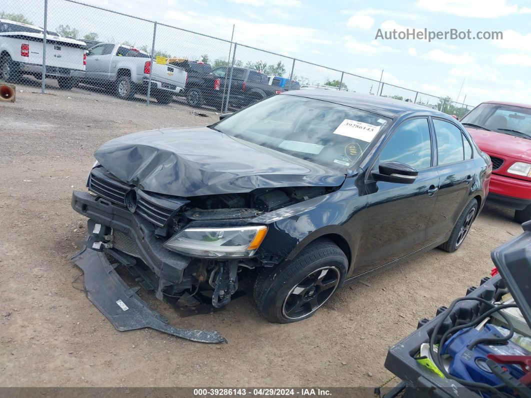 2014 Volkswagen Jetta 1.8t Se Black vin: 3VWD17AJXEM365981