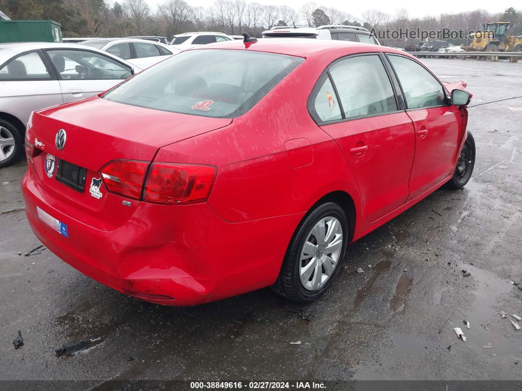 2014 Volkswagen Jetta 1.8t Se Red vin: 3VWD17AJXEM403466