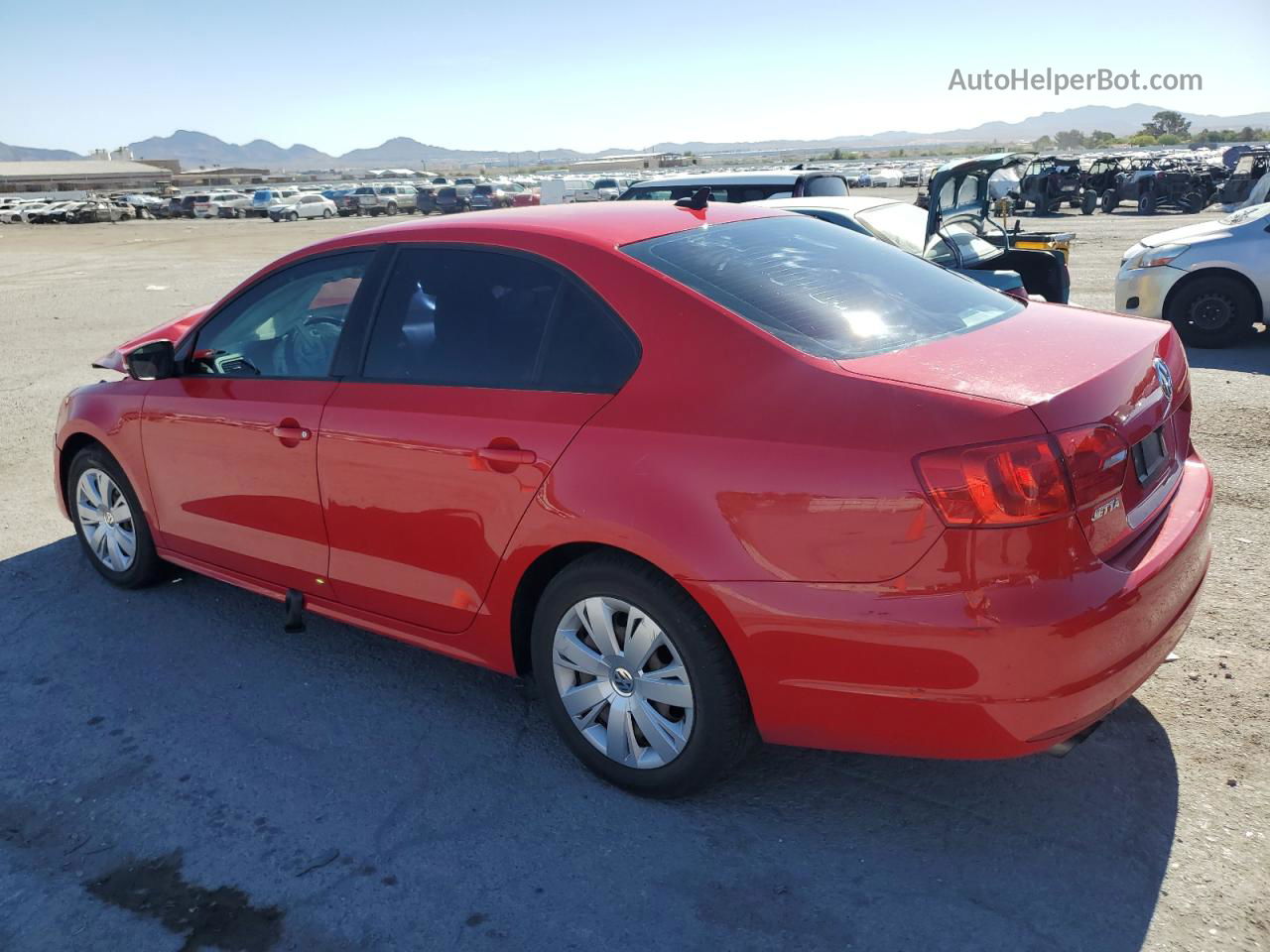 2014 Volkswagen Jetta Se Red vin: 3VWD17AJXEM415374