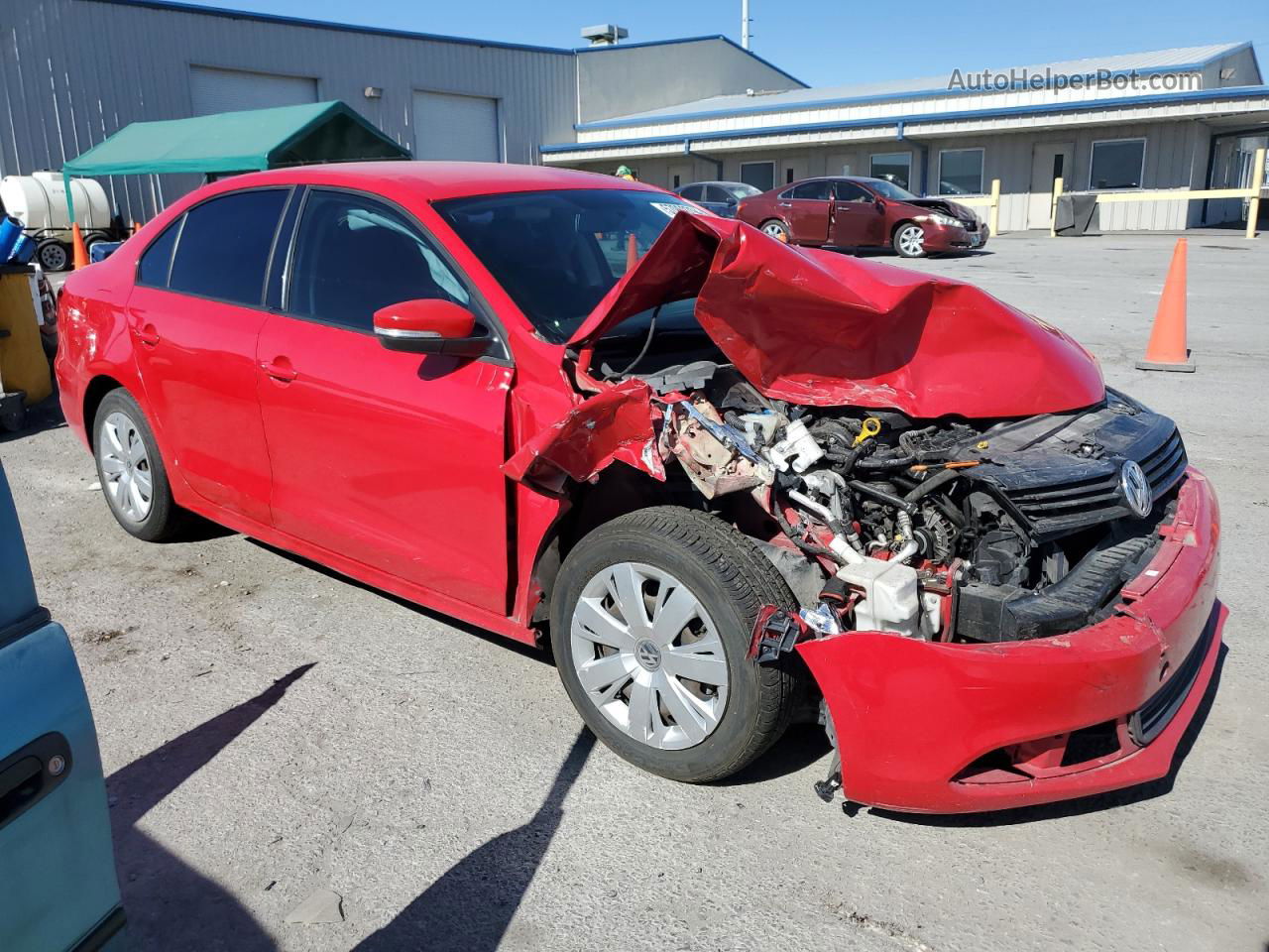 2014 Volkswagen Jetta Se Red vin: 3VWD17AJXEM415374