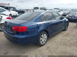 2014 Volkswagen Jetta 1.8t Se Blue vin: 3VWD17AJXEM428108