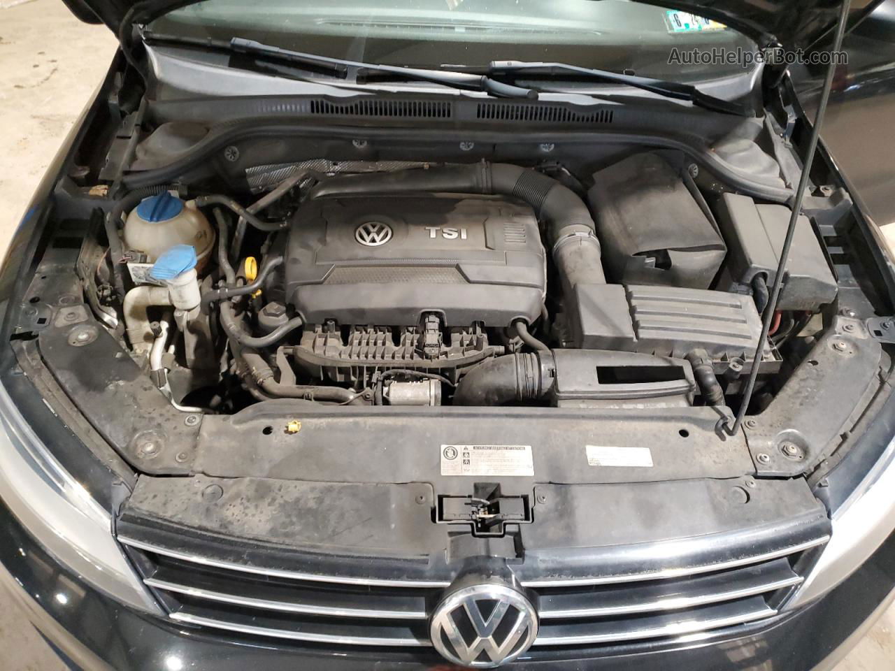 2015 Volkswagen Jetta Se Black vin: 3VWD17AJXFM219453