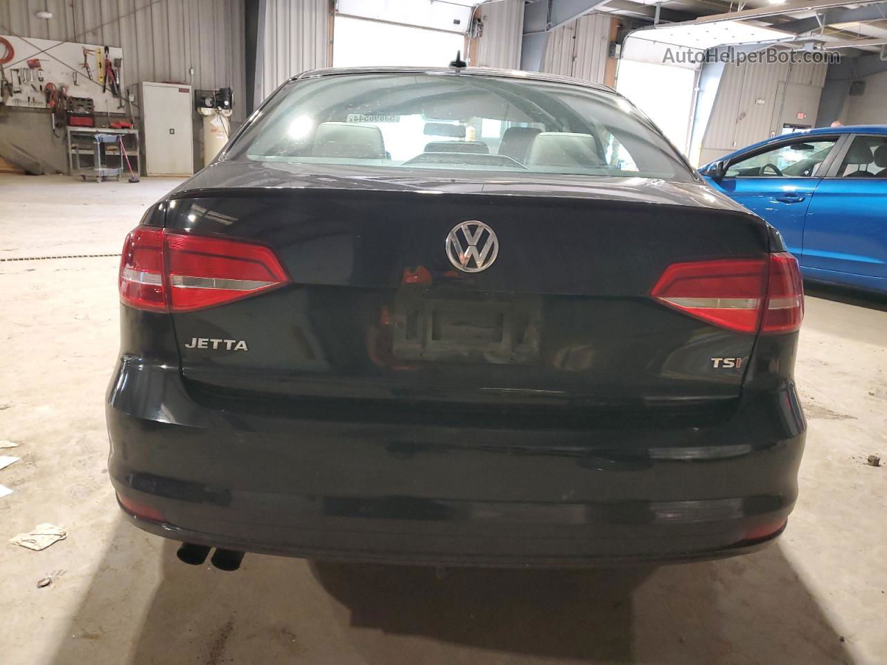 2015 Volkswagen Jetta Se Black vin: 3VWD17AJXFM219453