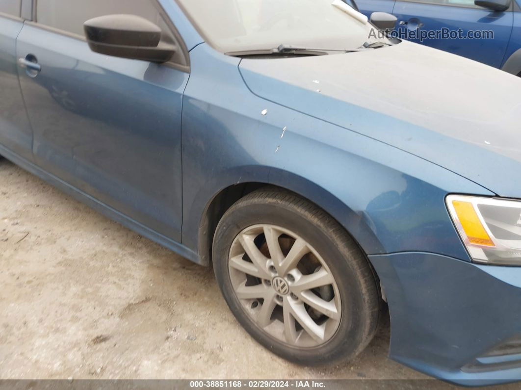 2015 Volkswagen Jetta 1.8t Se Синий vin: 3VWD17AJXFM234311