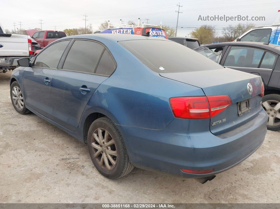 2015 Volkswagen Jetta 1.8t Se Синий vin: 3VWD17AJXFM234311