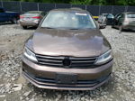 2015 Volkswagen Jetta Se Brown vin: 3VWD17AJXFM246944