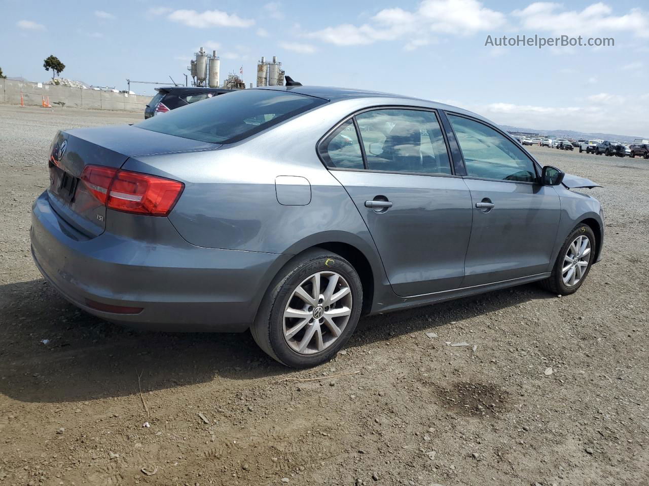 2015 Volkswagen Jetta Se Gray vin: 3VWD17AJXFM282682