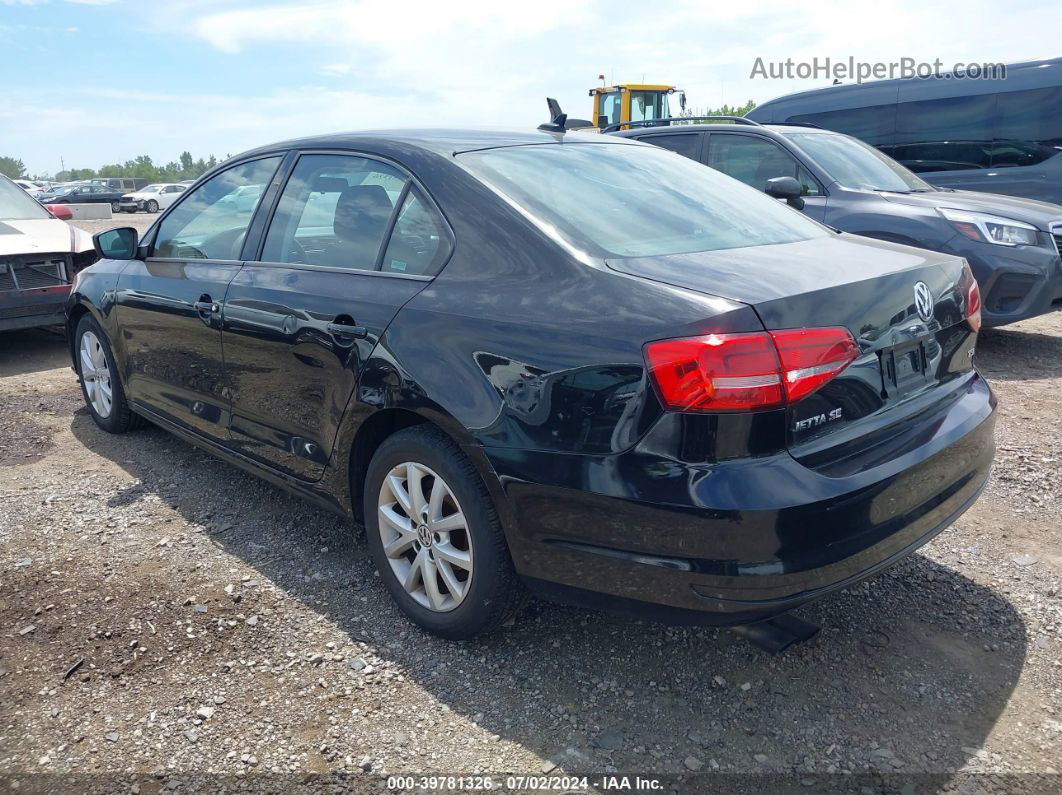 2015 Volkswagen Jetta 1.8t Se Black vin: 3VWD17AJXFM284304