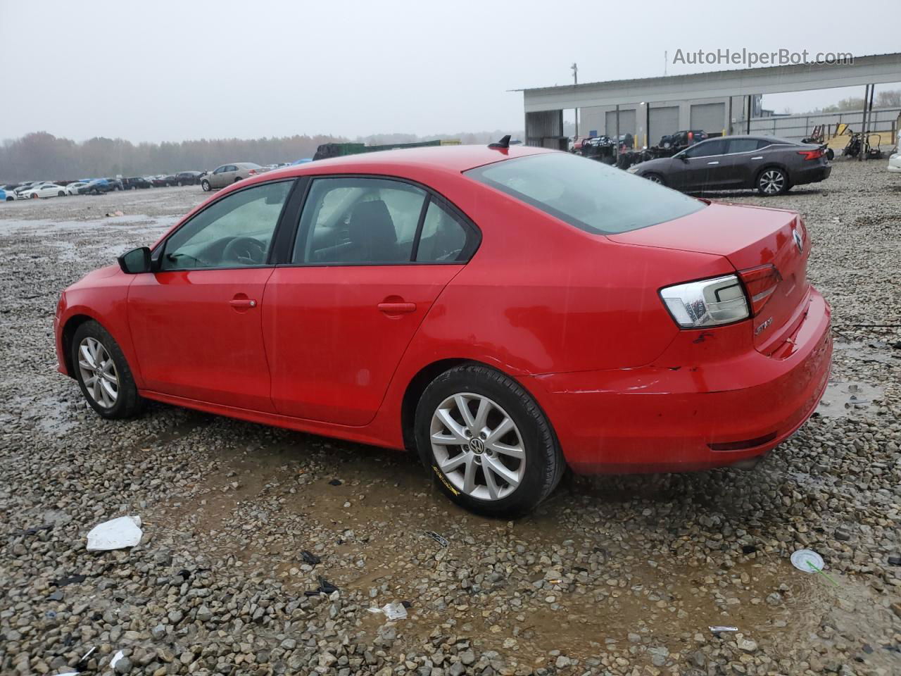 2015 Volkswagen Jetta Se Красный vin: 3VWD17AJXFM307452