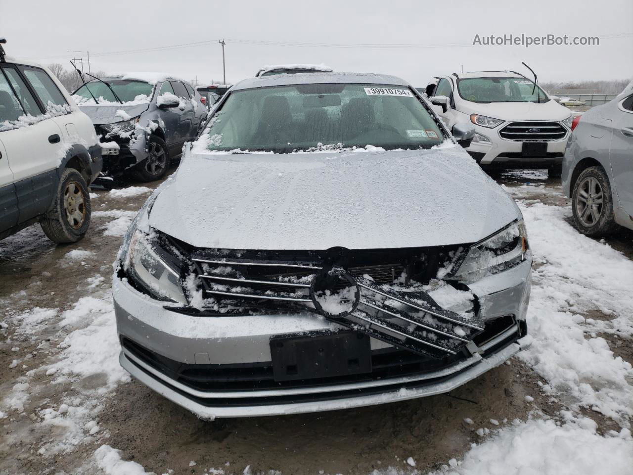 2015 Volkswagen Jetta Se Silver vin: 3VWD17AJXFM309556