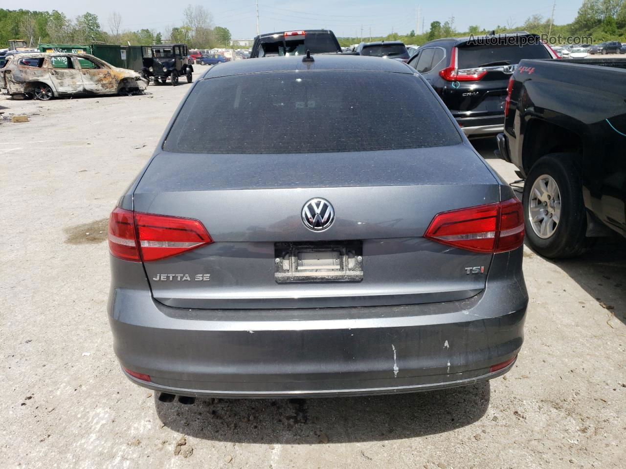 2015 Volkswagen Jetta Se Gray vin: 3VWD17AJXFM335154