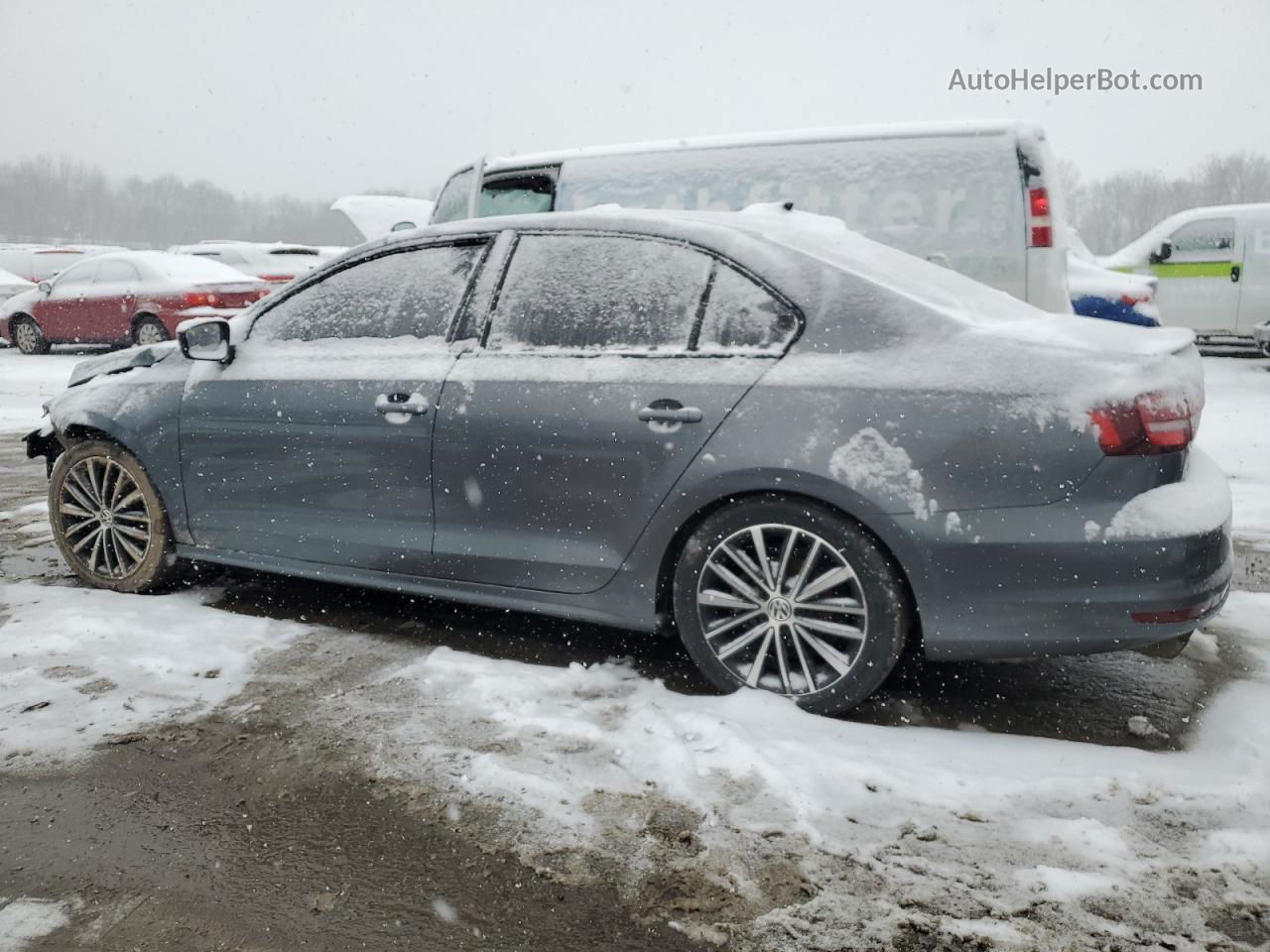 2016 Volkswagen Jetta Sport Gray vin: 3VWD17AJXGM294882