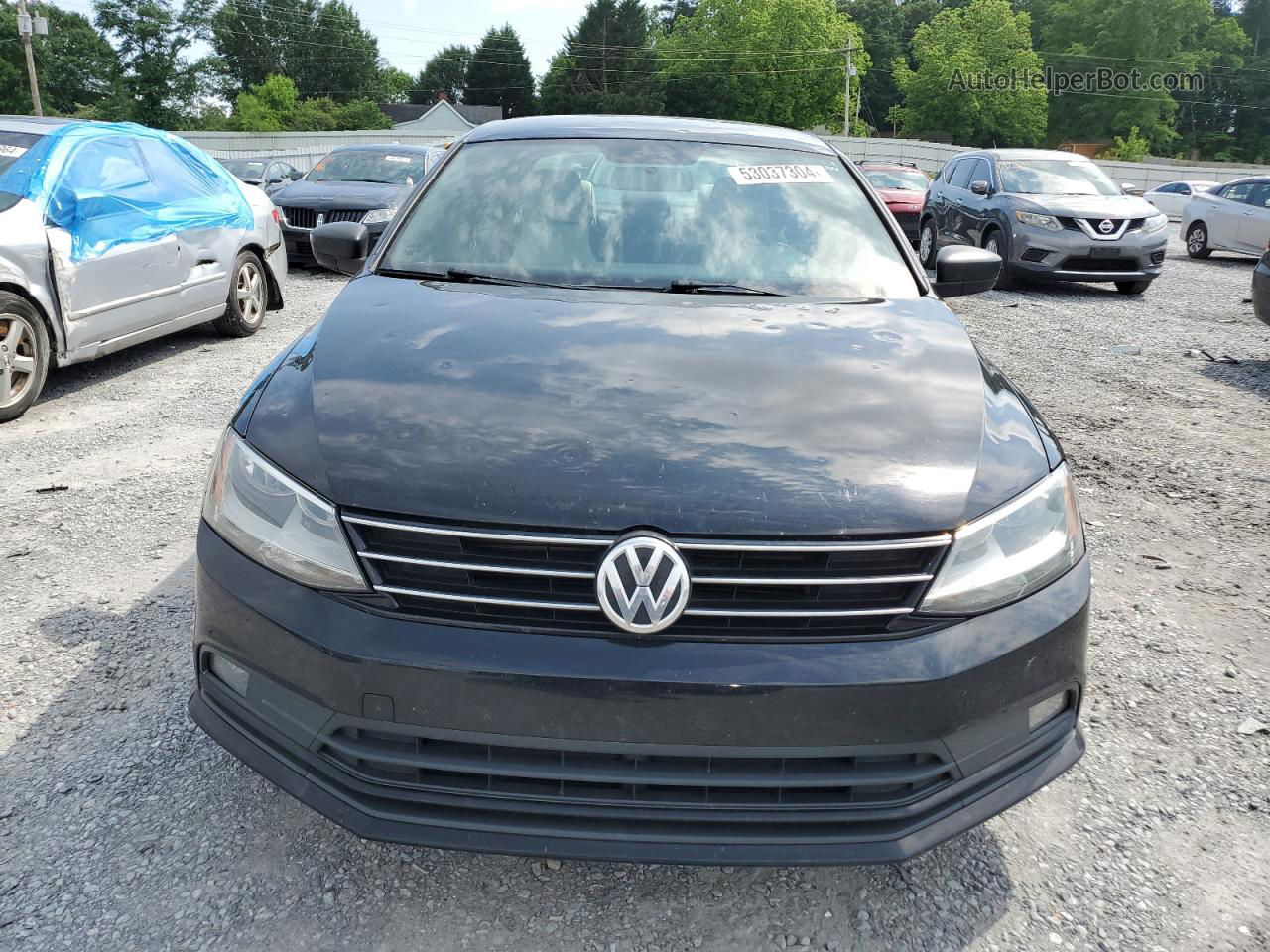 2016 Volkswagen Jetta Sport Black vin: 3VWD17AJXGM297197