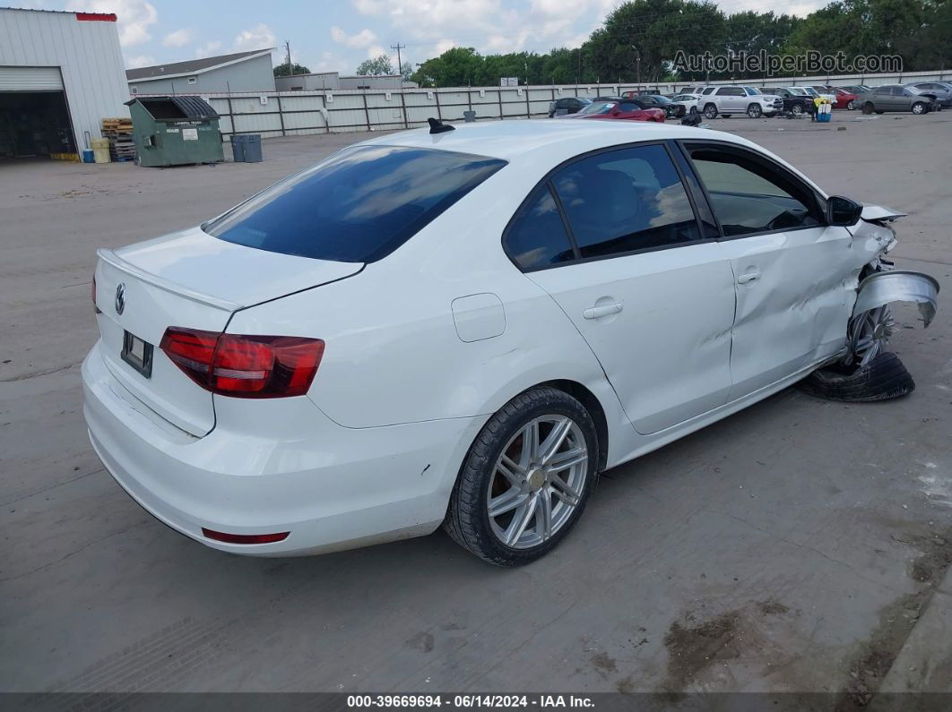 2016 Volkswagen Jetta 1.8t Sport White vin: 3VWD17AJXGM348147