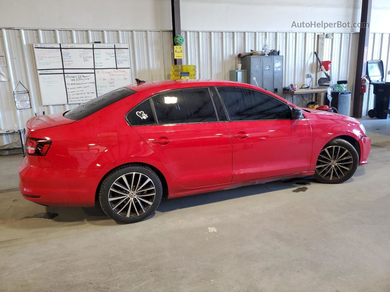 2016 Volkswagen Jetta Sport Red vin: 3VWD17AJXGM406841